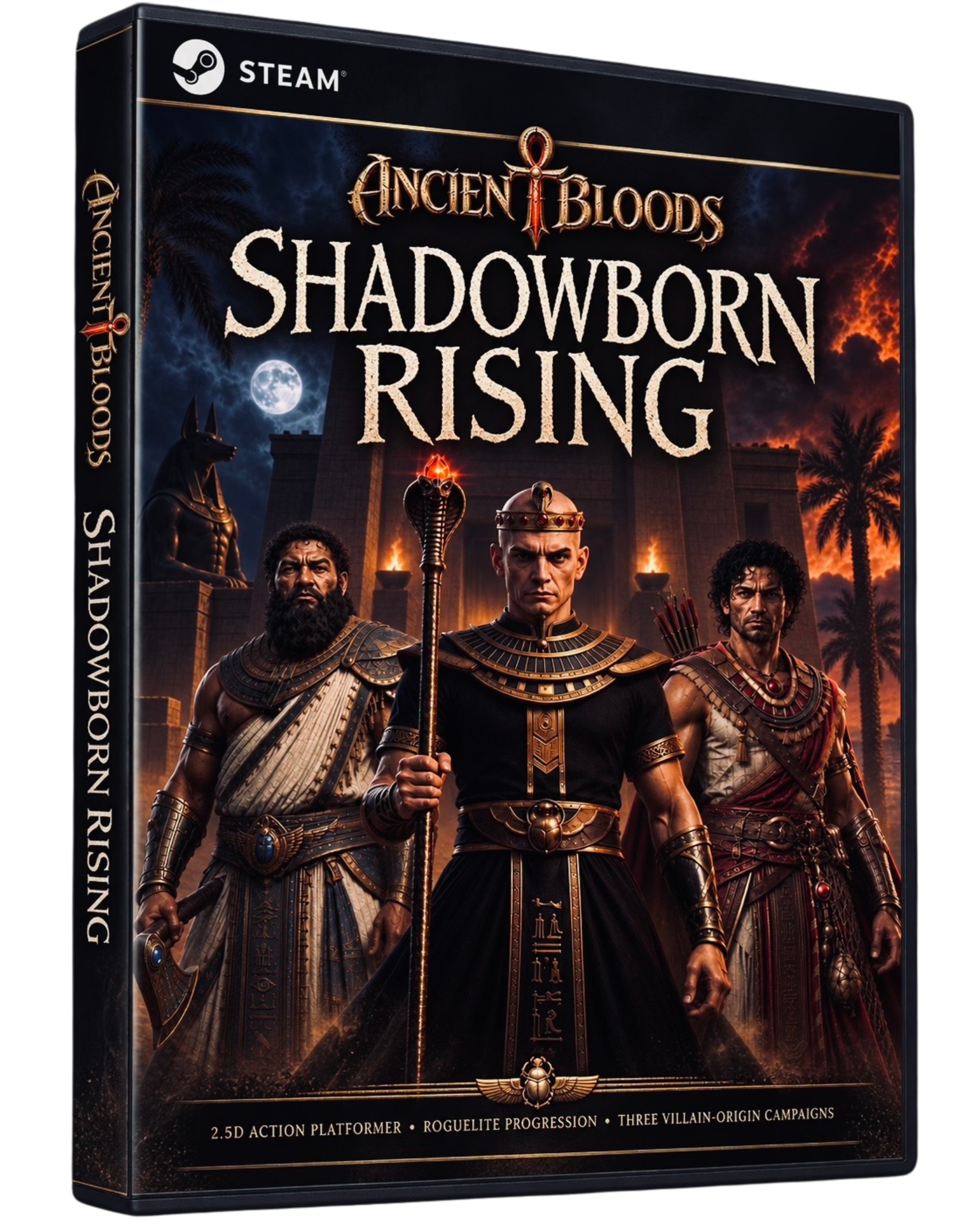 Ancient Bloods: Shadowborn Rising Steam game box artwork